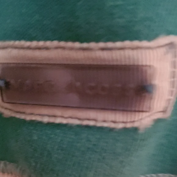 Marc Jacobs Teal and Cream Barely Off-the-Shoulder Sweater - Picture 3 of 7